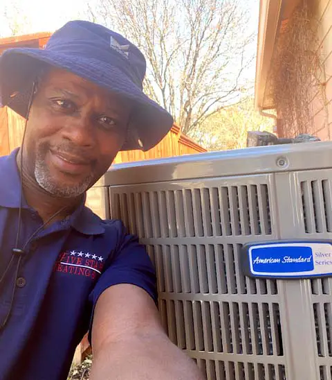 The founder and owner of Five Star Heating & A/C, D'Marcicus Childress